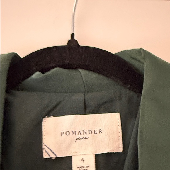 Worn Once! Pomander Place Size 4 Green Velvet Blazer Mini Dress - Picture 2 of 4